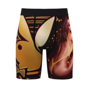 Playboy Chrome Pattern Compression Shorts