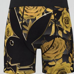 Playboy Gold & Black Compression Shorts