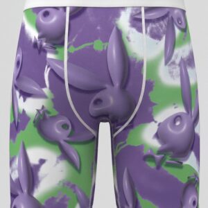 Playboy Neon Graphic Compression Shorts