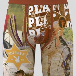 Playboy Metallic Silver Compression Shorts