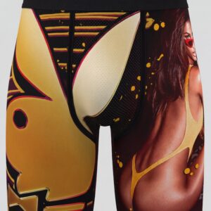Playboy Chrome Pattern Compression Shorts