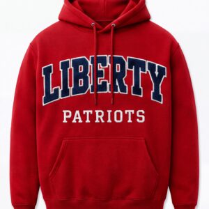 Liberty Patriots Classic Collegiate Fleece Hoodie – Crimson Red