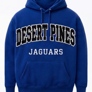 Desert Pines Jaguars Minimalist Chenille Hoodie – Royal Blue