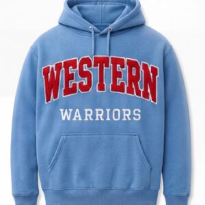 Western Warriors Classic Collegiate Pullover Hoodie – Sky Blue