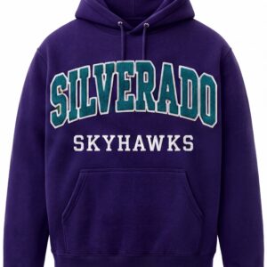 Silverado Skyhawks Embossed Chenille Graphic Hoodie – Royal Purple