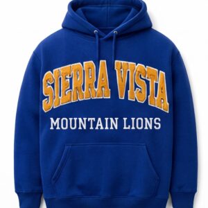 Sierra Vista Mountain Lions Classic Varsity Fleece Hoodie – Cobalt Blue