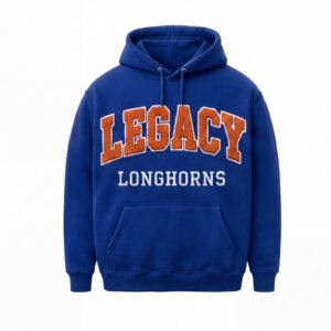 Legacy Longhorns Retro Varsity Patch Hoodie – Royal Blue